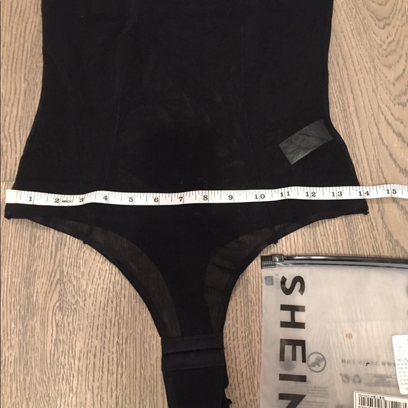 New Black Sheer Mesh Shaping Bodysuit NWOT - Picture 9 of 16
